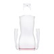 Еротичний костюм медсестри Obsessive Emergency dress S/M, white, сукня, стринги, рукавички, чепчик, стетоскоп