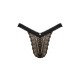 Кружевные трусики с заниженной талией Obsessive Estiqua panties XS/S, black
