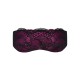Атласна маска Obsessive Roseberry mask, pink, прикрашена мереживом, для сну