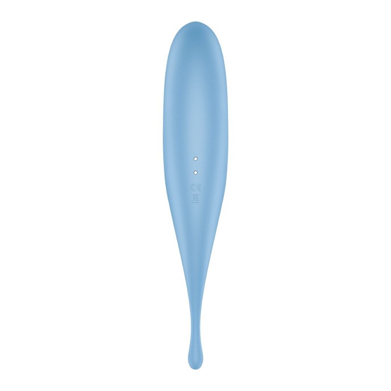 Вібратор для клітора з вакуумною стимуляцією Satisfyer Twirling Pro Blue