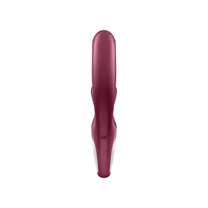 Вібратор-кролик Satisfyer Love Me Red, гнучкий, відросток з потрійним кінчиком