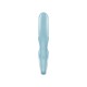 Вібратор-кролик Satisfyer Love Me Blue, гнучкий, відросток з потрійним кінчиком