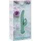 Вібратор-кролик Touch by SWAN - Trio Teal, сенсорне керування, ротація, діаметр 3,8 см
