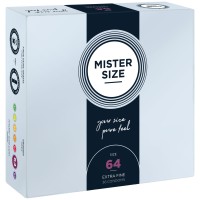 Презервативи Mister Size - pure feel - 64 (36 condoms), товщина 0,05 мм