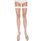 Панчохи-сітка Leg Avenue Fishnet Thigh Highs One size, White, дрібна сітка