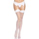 Чулки-сетка для крепления на пояс Leg Avenue Nylon Fishnet Thigh Highs One size, White