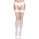 Чулки-сетка для крепления на пояс Leg Avenue Nylon Fishnet Thigh Highs One size, White