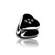 Вібратор для клітора з електростимуляцією Mystim Heart's Desire Black Edition