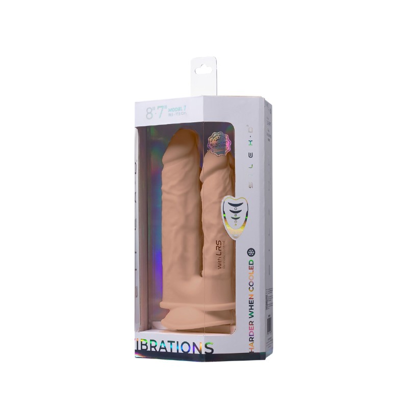Двойной фаллоимитатор с вибрацией SilexD Double Gusto Vibro Flesh (Model 1 size 8