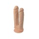 Двойной фаллоимитатор с вибрацией SilexD Double Gusto Vibro Flesh (Model 1 size 8