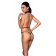 Боди-халтер из экокожи Passion JANNIES BODY XXL/XXXL black