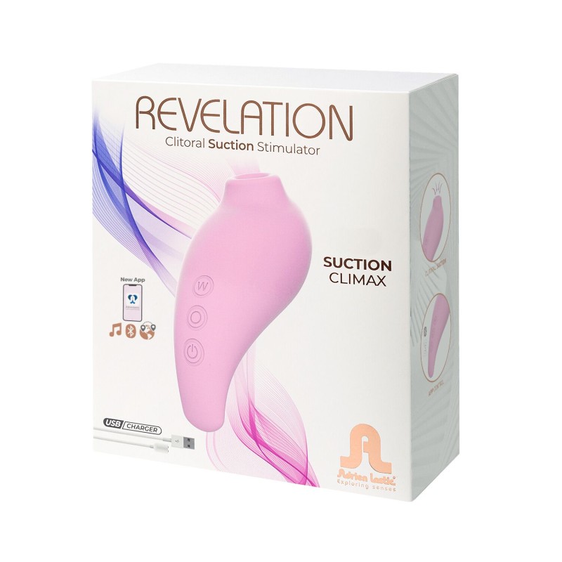 Вакуумный смарт-стимулятор Adrien Lastic Revelation Pink, режим Boost, управление через приложение
