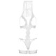 Костюм невесты Leg Avenue G-string teddy, veil & garter One size White, с открытой грудью