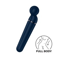 Вибромассажер Satisfyer Planet Wand-er Blue/Rosegold, очень мощный, беспроводной