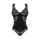 Мереживне боді Obsessive Donna Dream crotchless teddy XS/S Black, відкритий доступ