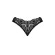 Мереживні стрінги Obsessive Donna Dream crotchless thong XS/S Black, відкритий доступ