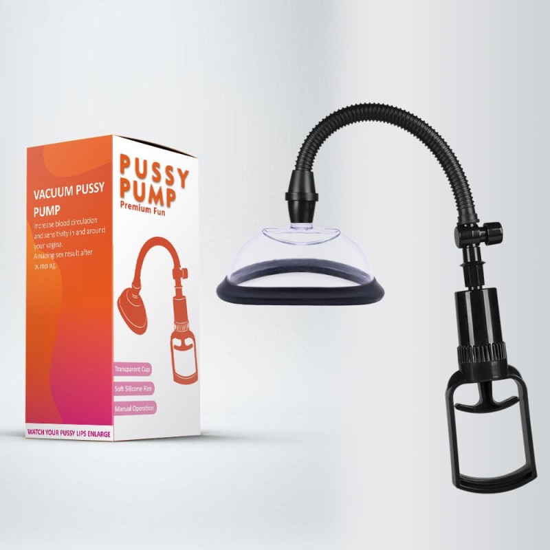 Вакуумна помпа для вульви Pussy Pump Premium Fun розмір L (13 см), механічний насос