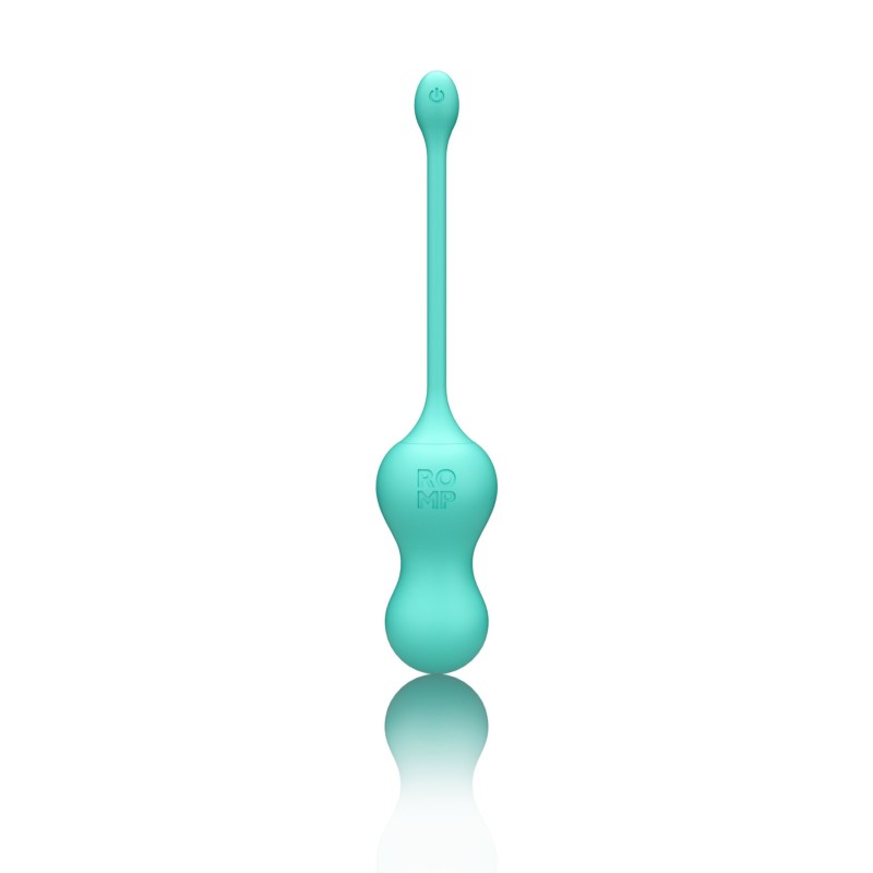 Віброяйце для точки G з пультом керування Romp Cello Light Teal, водонепроникне
