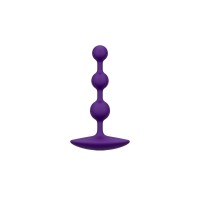 Анальне намисто Romp Amp Dark Purple, силікон, макс. діаметр 2,6 см
