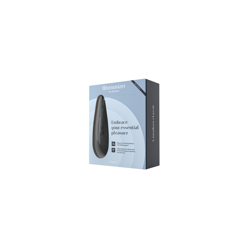 Вакуумный клиторальный стимулятор Womanizer Classic 2 - Black, 10 режимов, функция Afterglow
