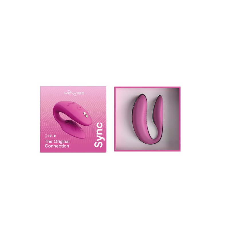 Смарт-вібратор для пар We-Vibe Sync 2 Rose, 10 віброрежимів, пульт ДК
