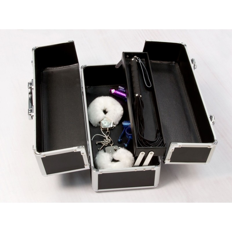 Великий кейс для зберігання секс-іграшок BMS Factory Large Lokable Vibrator Case Black,кодовий замок
