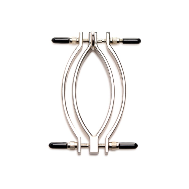 Зажим для половых губ Master Series: Pussy Tugger Adjustable Vagina Clamp with Chain