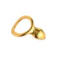 Эрекционное кольцо с головой кобры Master Series: Cobra King Golden Cock Ring