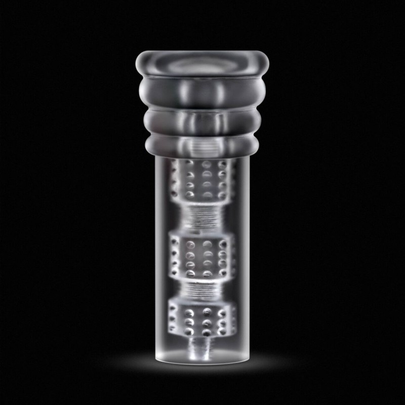 Мастурбатор Blush Rize – Luz Glow in the Dark Masturbator – Clear, всмоктування, світиться в темряві