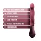 Пульсатор для точки G Blush Temptasia – Trixie Thrusting Dildo – Wine Red, 3 швидкості