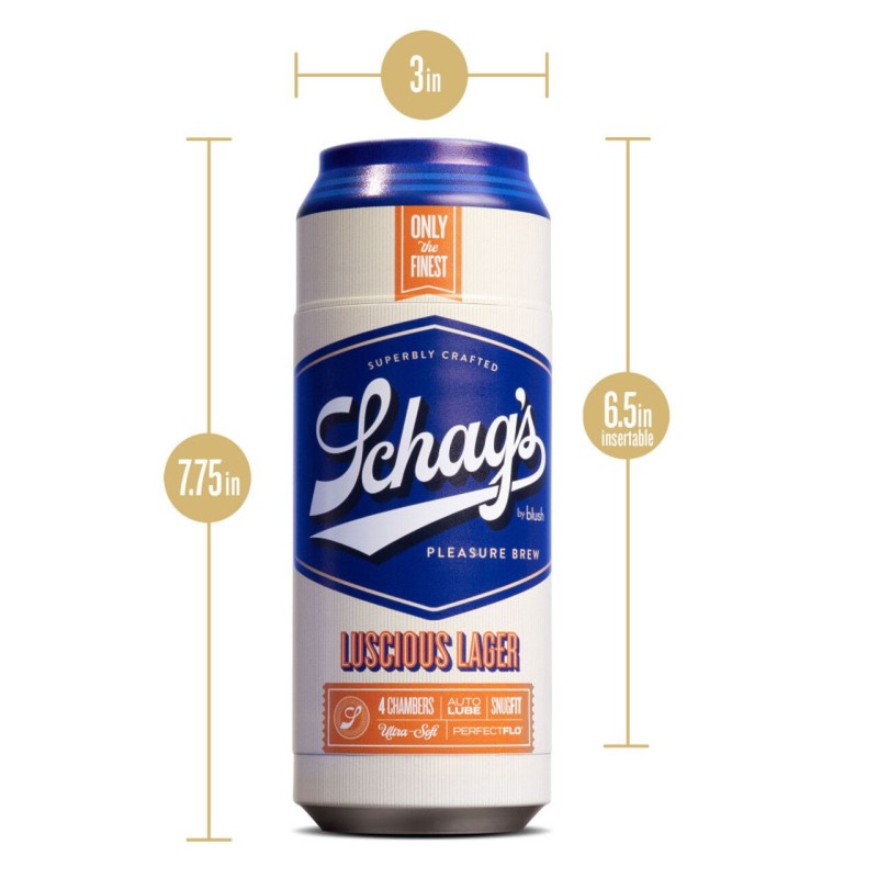 Мастурбатор – банка пива Blush Schag's Luscious Lager Masturbator Frosted, самозмащуваний, вакуум