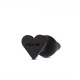 Анальна пробка Blush Temptasia – Fuck Me Anal Plug – Black, основа у вигляді сердечка