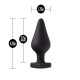 Анальна пробка Blush Temptasia – Fuck Me Anal Plug – Black, основа у вигляді сердечка