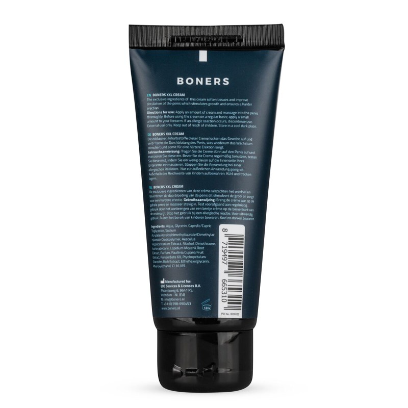 Крем для ерекції та збільшення члена Boners Penis XXL Cream, рослинні екстракти