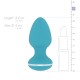 Анальна вібропробка Cala Azul – Blanca Vibrating anal plug, 10 режимів