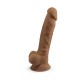 Фалоімітатор SilexD Johnny Caramel (MODEL 1 size 7in), двошаровий, силікон + Silexpan, діаметр 3,8см