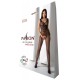 Бодистокинг с крыльями Passion BS098 One Size, black, средняя сетка, открытый доступ