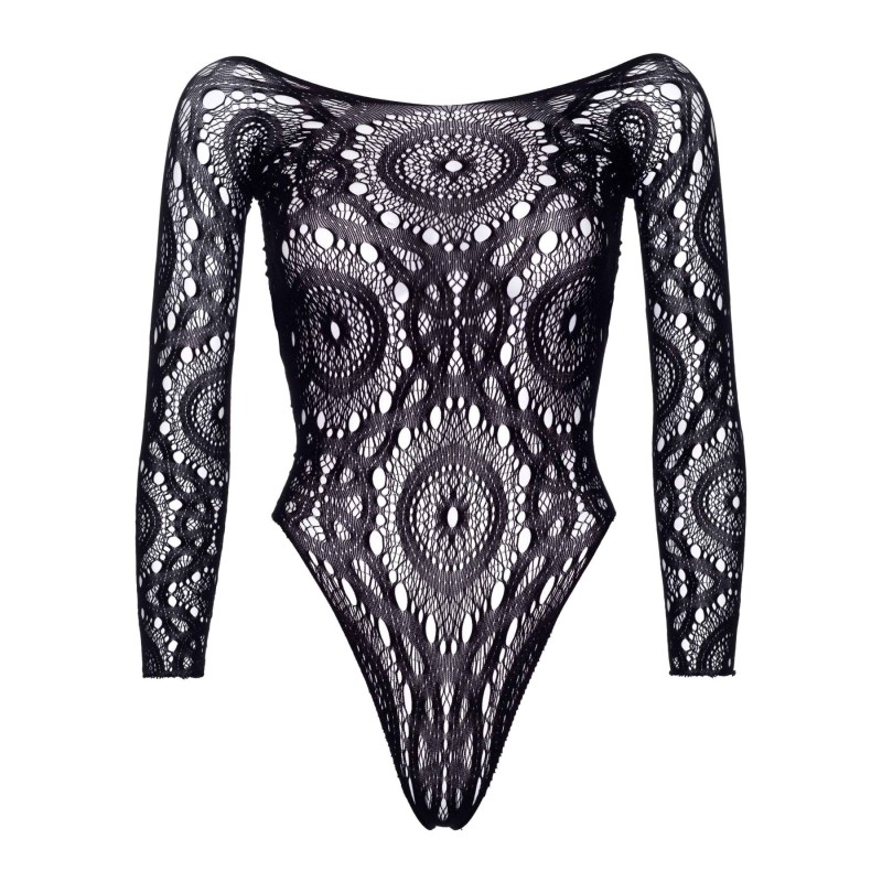 Еротичне боді-бодістокінг Leg Avenue Snap crotch thong back teddy Black M/L