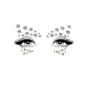Прикраса-зірочки для тіла Leg Avenue Celeste face jewels sticker, наліпки, світяться у темряві