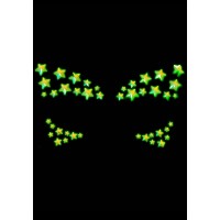 Прикраса-зірочки для тіла Leg Avenue Celeste face jewels sticker, наліпки, світяться у темряві