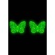 Пестис-метелики з кристалів Leg Avenue Chrysallis nipple sticker, наліпки, світяться у темряві
