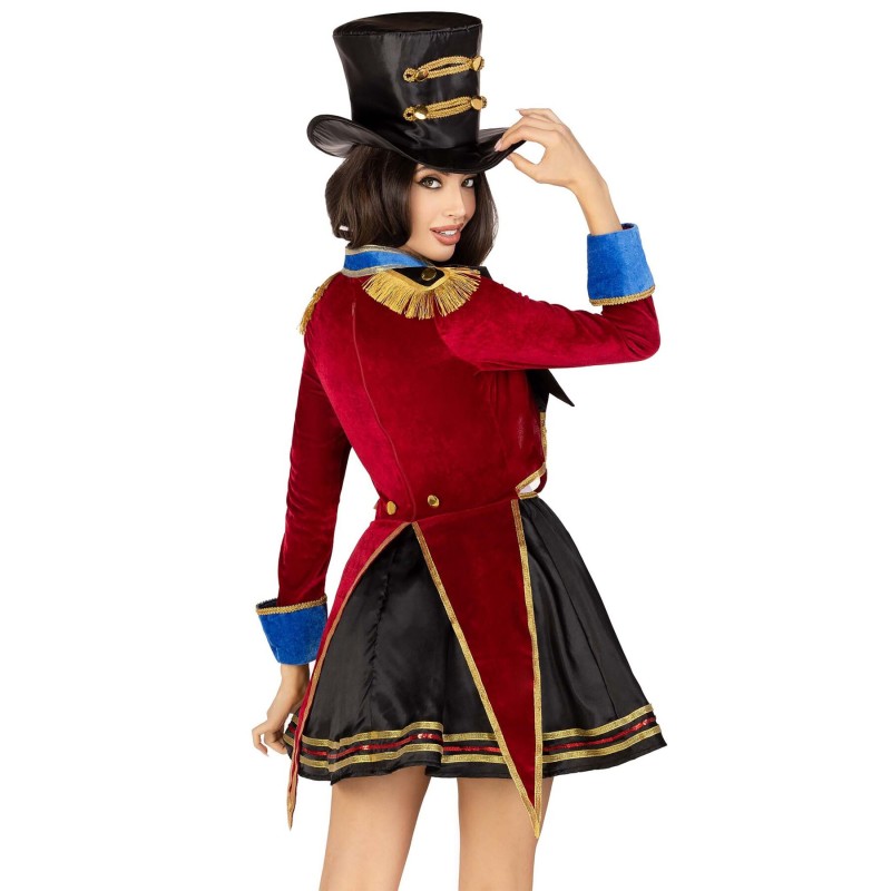 Костюм дрессировщицы Leg Avenue Classic Ringmaster Costume S, платье, шляпа