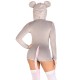 Комбинезон-костюм мышки Leg Avenue Comfy Mouse M, с капюшоном