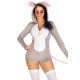 Комбинезон-костюм мышки Leg Avenue Comfy Mouse M, с капюшоном