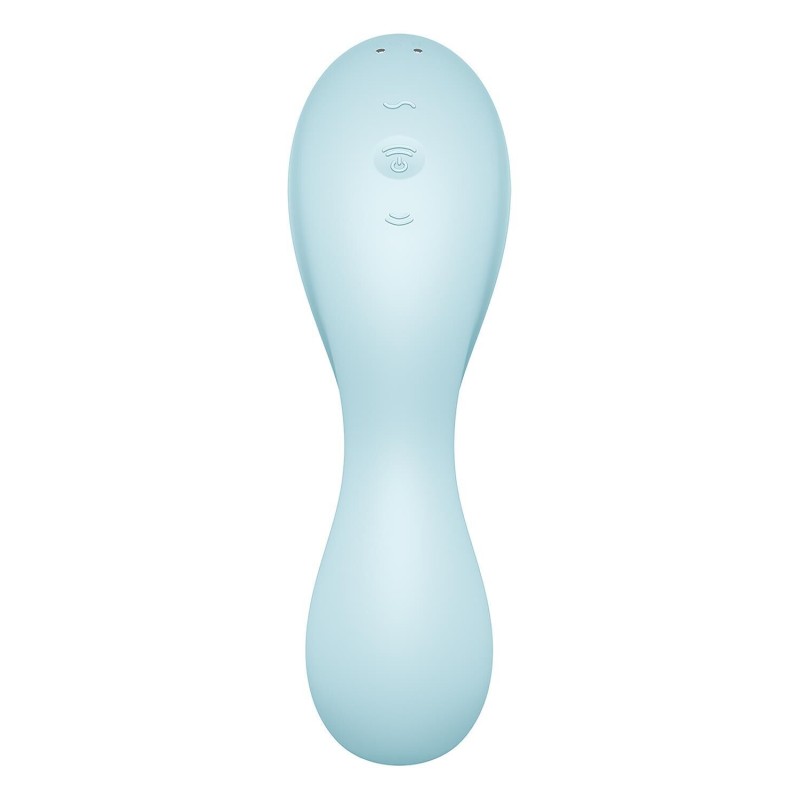 Вакуумный смарт-стимулятор с вибрацией Satisfyer Curvy Trinity 5 (Blue) (мятая упаковка!!!)