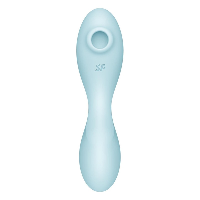 Вакуумный смарт-стимулятор с вибрацией Satisfyer Curvy Trinity 5 (Blue) (мятая упаковка!!!)