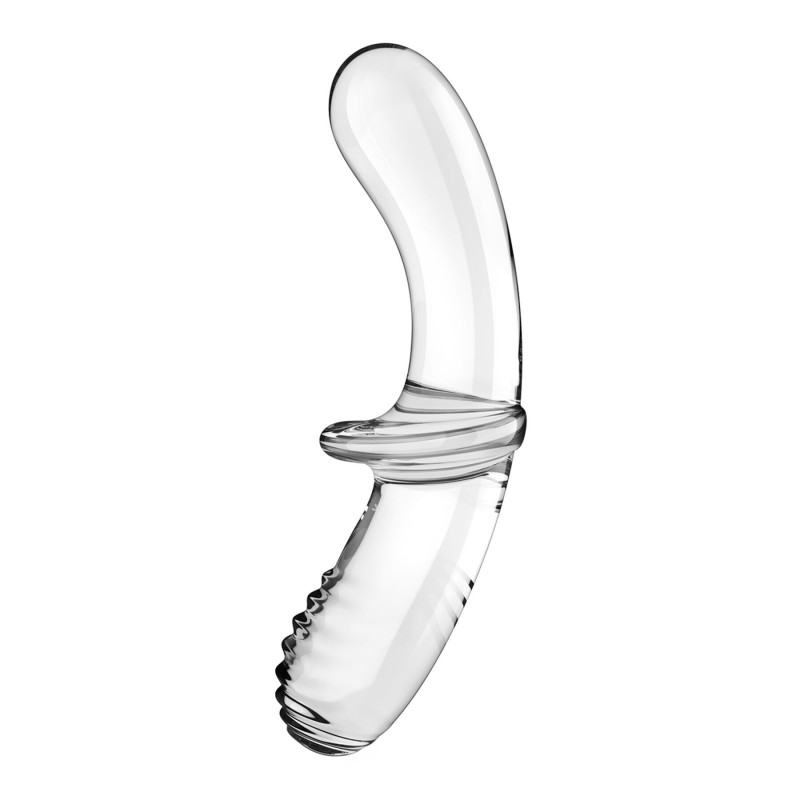 Дилдо Satisfyer Double Crystal (Transparent) (повреждена упаковка!!!)