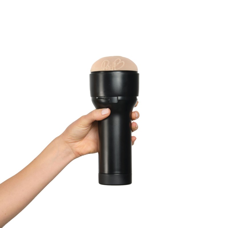 Мастурбатор Kiiroo Feel Rae Lil Black PBC, сумісний з PowerBlow і Keon