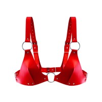 Лиф из натуральной кожи Feral Feelings - Bikini Top Red