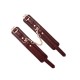 Кожаные поножи Liebe Seele Wine Red Ankle Cuffs, съемная цепочка-крепление